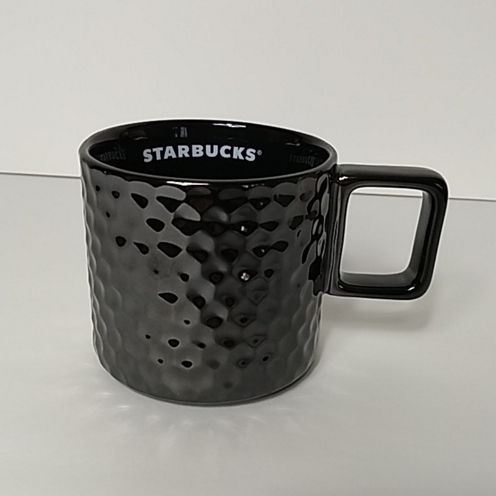 Starbucks 2019 Black Hammered Scoop Mug NWT